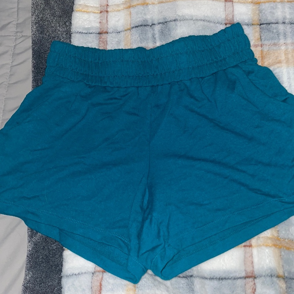 Teal Xersion shorts WITH POCKETS